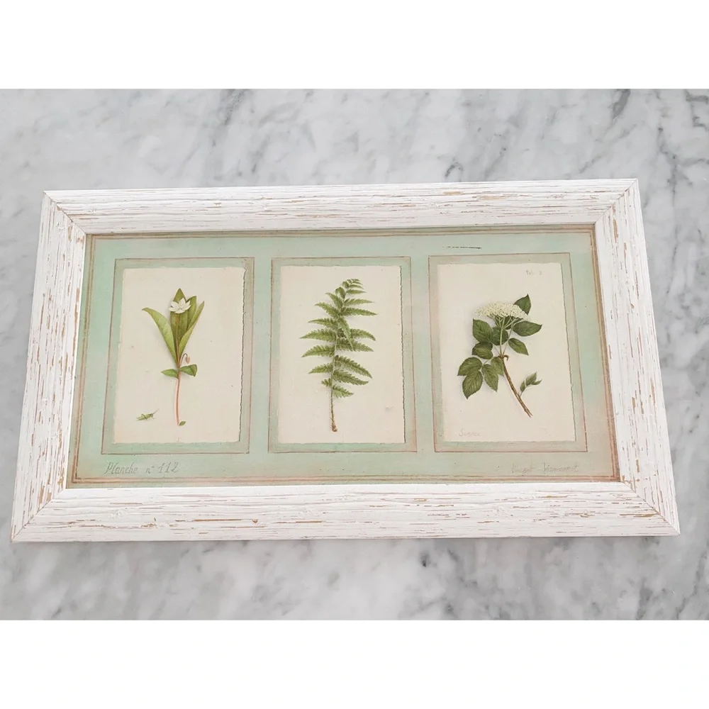 Framed greenery print